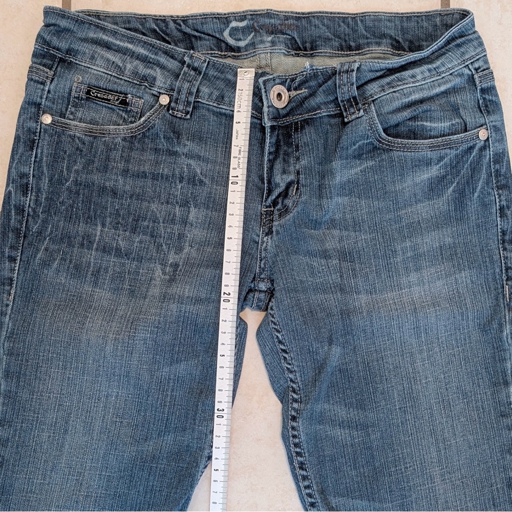 Authentic Y2K Vintage Cow Hide Crusader Brand Western Cowgirl Women’s Jeans - Picture 14 of 16